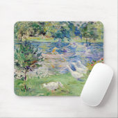 Berthe Morisot - Mädchen in einem Boot mit Gänsen Mousepad (Mit Mouse)