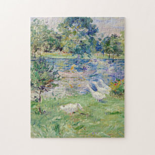 Berthe Morisot - Mädchen in einem Boot mit Gänsen Puzzle