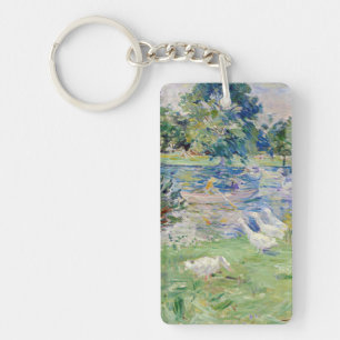 Berthe Morisot - Mädchen in einem Boot mit Gänsen Schlüsselanhänger