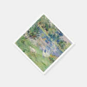 Berthe Morisot - Mädchen in einem Boot mit Gänsen Serviette (Ecke)
