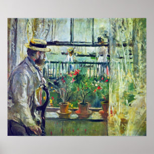 Berthe Morisot - Manet auf der Insel von Wight Poster