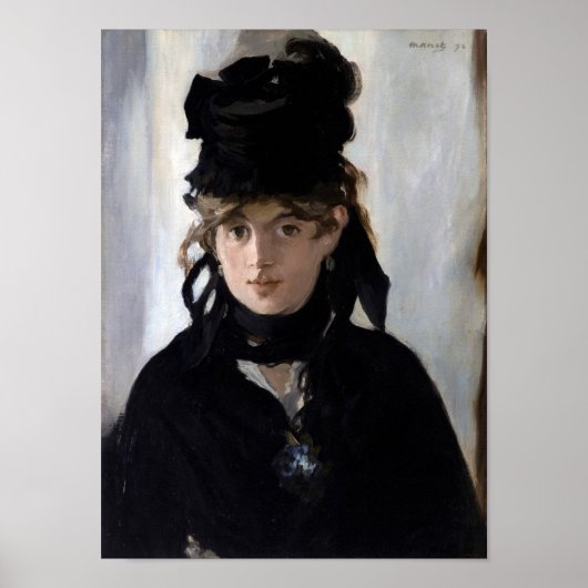 Berthe Morisot mit einem Bouquet aus Violetten, Ma Poster (Vorne)