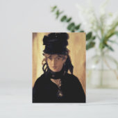 Berthe Morisot mit einem Bouquet von Violets Postkarte (Stehend Vorderseite)