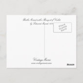 Berthe Morisot mit einem Bouquet von Violets Postkarte (Rückseite)