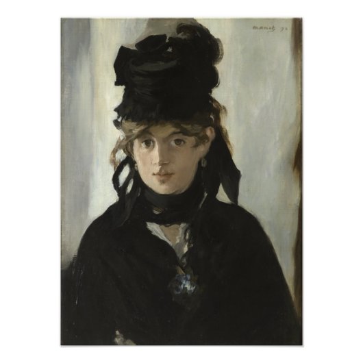 Berthe Morisot mit einem Bouquet von Violets von M Fotodruck (Vorne)
