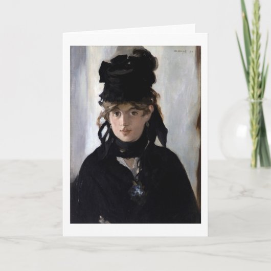 Berthe Morisot mit einem Bouquet von Violetten, Ma Karte (Vorderseite)