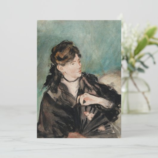 Berthe Morisot mit einem Fan | Édouard Manet (Stehend Vorderseite)