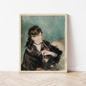 Berthe Morisot mit einem Fan | Édouard Manet Poster