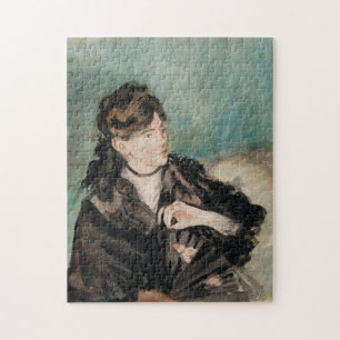 Berthe Morisot mit einem Fan   Édouard Manet Puzzle