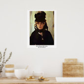 Berthe Morisot mit Violetten von Edouard Manet Poster (Küche)
