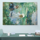 Berthe Morisot - Neben einem See Banner (Messe)