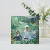 Berthe Morisot - Neben einem See Einladung (Stehend Vorderseite)