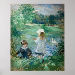 Berthe Morisot - Neben einem See Poster