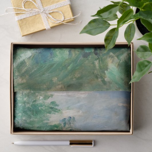 Berthe Morisot - Neben einem See Seidenpapier (Geschenk)