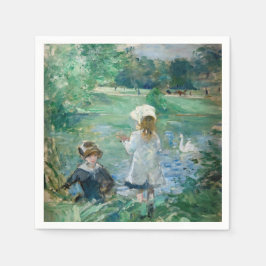 Berthe Morisot - Neben einem See Serviette