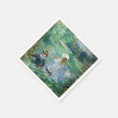 Berthe Morisot - Neben einem See Serviette (Ecke)