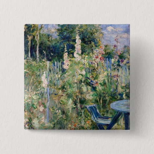 Berthe Morisot - Rose Tremieres Button (Vorderseite)