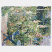 Berthe Morisot - Rose Tremieres Fleecedecke (Vorderseite (Horizontal))