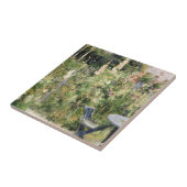 Berthe Morisot - Rose Tremieres Hollyhocks 1884 Fliese (Seite)