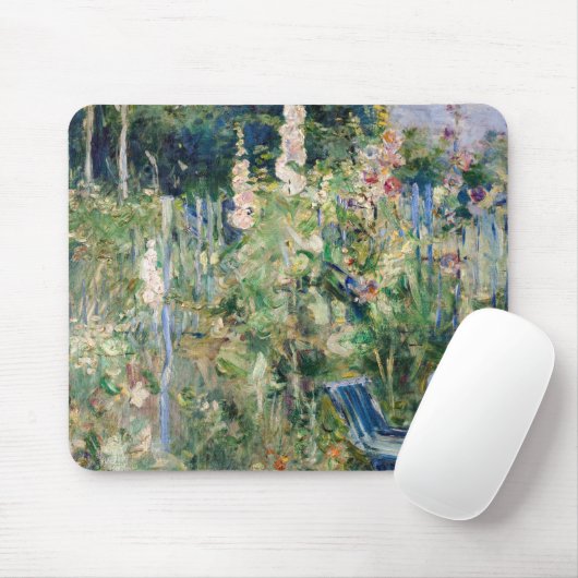 Berthe Morisot - Rose Tremieres Mousepad (Mit Mouse)