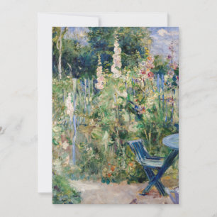 Berthe Morisot - Rosen / Stockrosen Einladung