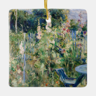 Berthe Morisot - Rosen / Stockrosen Keramikornament