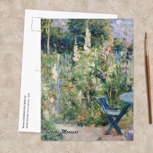 Berthe Morisot - Rosen / Stockrosen Postkarte