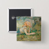 Berthe Morisot - Schäferin ruhend Button (Vorne & Hinten)