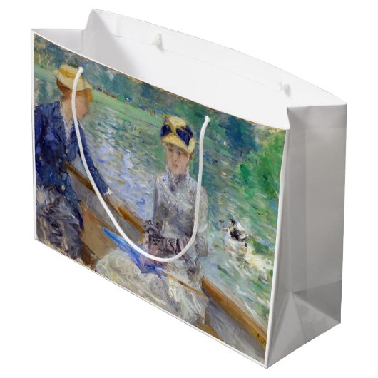 Berthe Morisot - Sommertag Große Geschenktüte (Rückseite Schrägansicht)