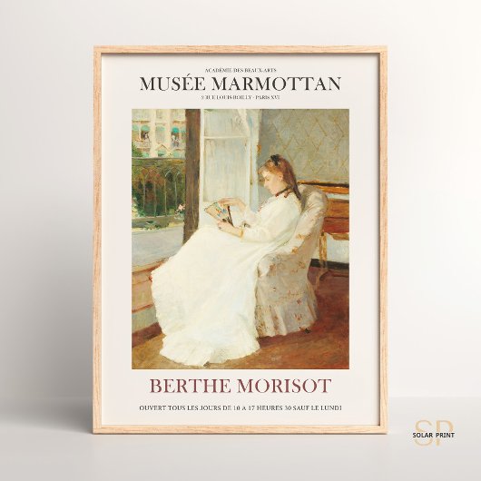 Berthe Morisot The Artist's Sister at a Window Art Poster
