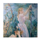 Berthe Morisot - The Cherry Picker Fliese (Vorderseite)