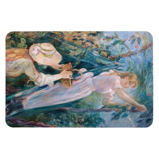 Berthe Morisot - The Cherry Picker Magnet (Horizontal)