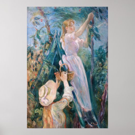 Berthe Morisot - The Cherry Picker Poster (Vorne)