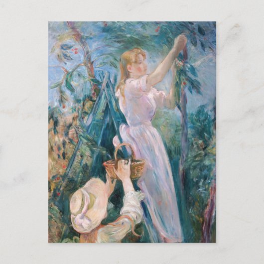 Berthe Morisot - The Cherry Picker Postkarte (Vorderseite)