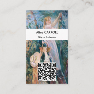 Berthe Morisot - The Cherry Picker - QR-Code Visitenkarte