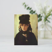 Berthe Morisot von Edouard Manet Postkarte (Stehend Vorderseite)