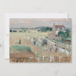 Berthe Morisot - Wäschewaschen nach Trocknen Dankeskarte