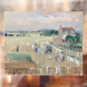 Berthe Morisot - Wäschewaschen nach Trocknen Fensteraufkleber (Blatt 2)