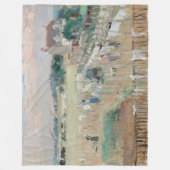 Berthe Morisot - Wäschewaschen nach Trocknen Fleecedecke (Vorderseite)