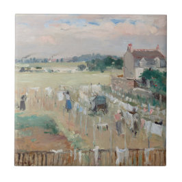 Berthe Morisot - Wäschewaschen nach Trocknen Fliese