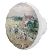 Berthe Morisot - Wäschewaschen nach Trocknen Keramikknauf (Rechts)