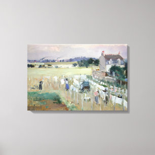Berthe Morisot - Wäschewaschen nach Trocknen Leinwanddruck