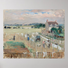 Berthe Morisot - Wäschewaschen nach Trocknen Poster