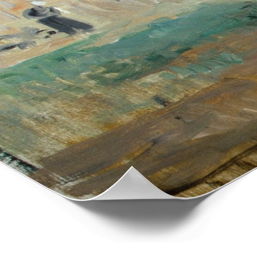 Berthe Morisot - Wäschewaschen nach Trocknen Poster (Ecke)