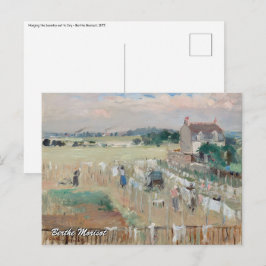 Berthe Morisot - Wäschewaschen nach Trocknen Postkarte