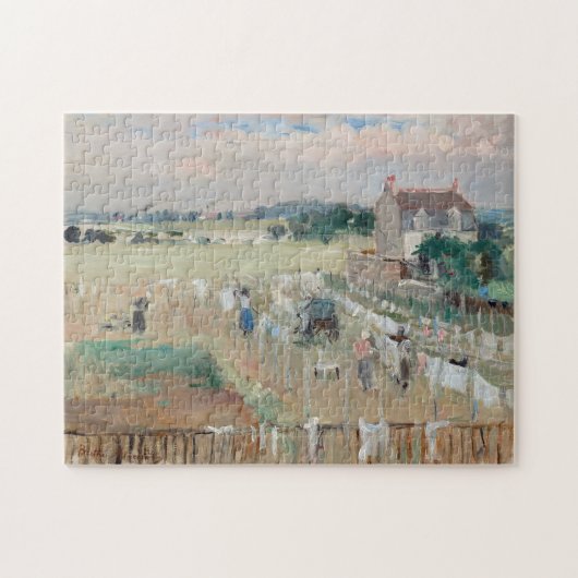 Berthe Morisot - Wäschewaschen nach Trocknen Puzzle (Horizontal)