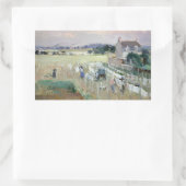 Berthe Morisot - Wäschewaschen nach Trocknen Rechteckiger Aufkleber (Tasche)