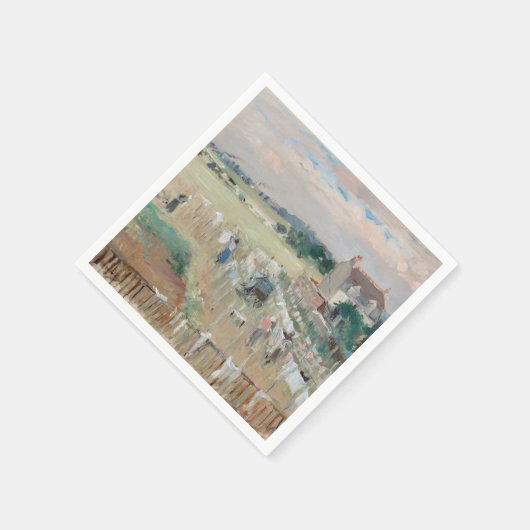 Berthe Morisot - Wäschewaschen nach Trocknen Serviette (Ecke)