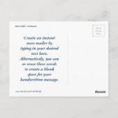 Berthed in Bonaire Postkarte (Rückseite)