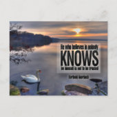 Berthold Auerbach Inspiration Zitat "Trust" Postkarte (Vorderseite)